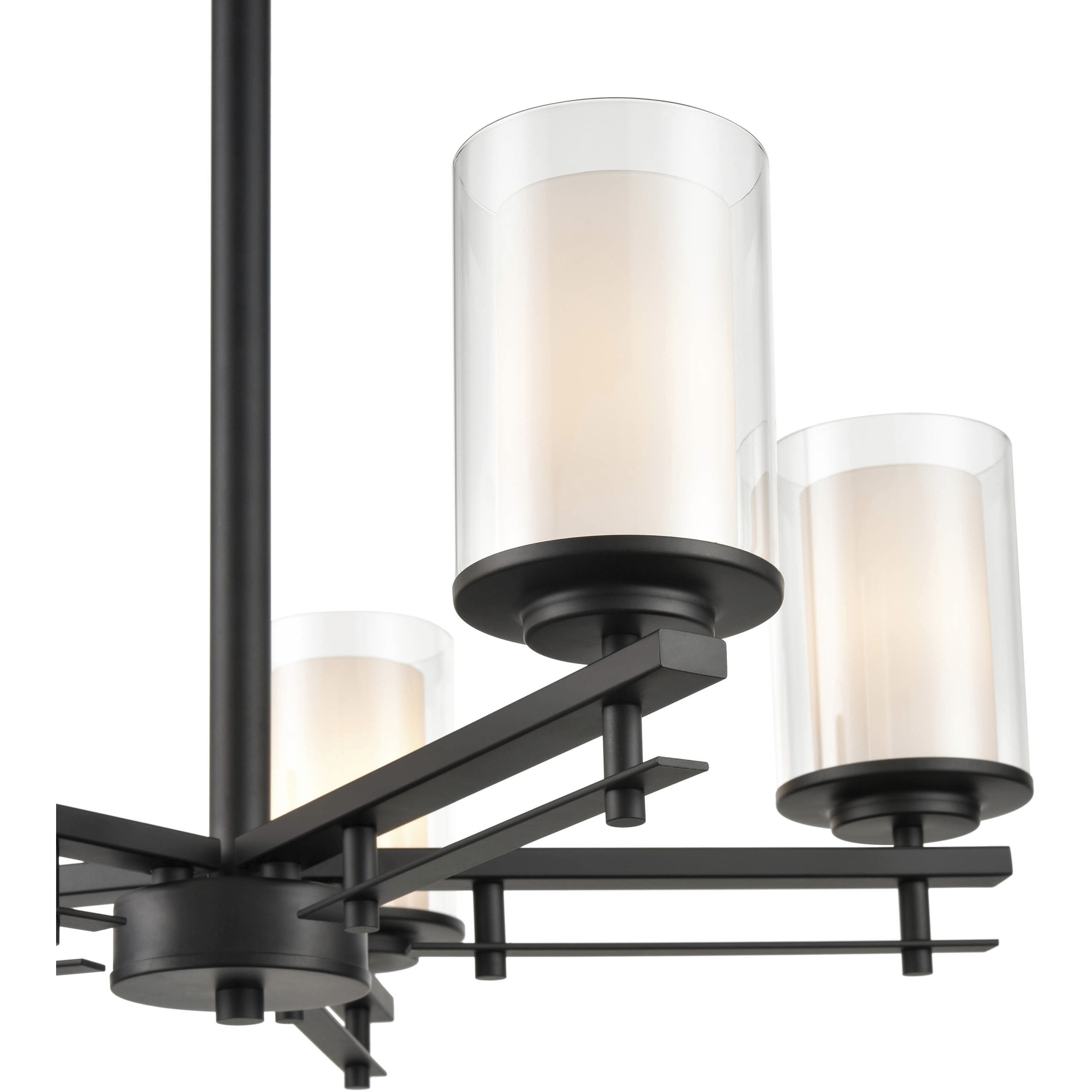 Huderson 5 Light 26 inch Matte Black Chandelier Ceiling Light